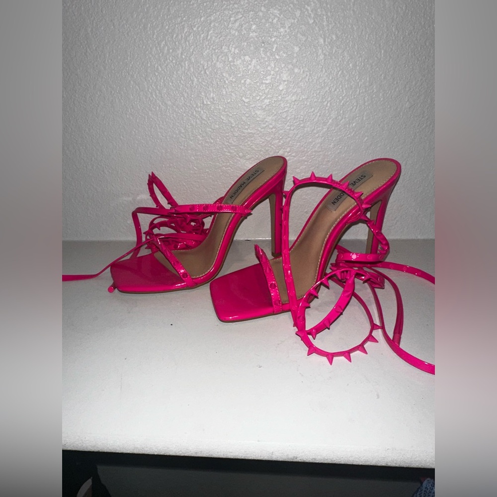 Steve Madden Hot Pink Strappy Heels